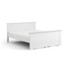 Dřevěná postel Belluno Elegante bílá 120cm