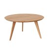 Dubový kulatý stolek 90 cm Orbetello
