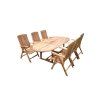 Zahradní nábytek T121 II. teak set 1+6 Typ stolu: ovál