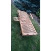 Zahradní polohovací lehátko T140 teak