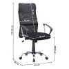 Kancelářské křeslo, černé, TC3-973M 3 NEW-2