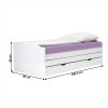 210355 3 postel s vysuvnymi pristylkami bila masiv 90x200 flopy