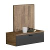 Noční stolek, dub ribeck/tmavý grafit, levý, ARMENY 8XX3AT1L-3