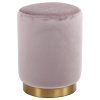 Taburet růžový samet AK-306 PINK4-1