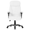 Kancelářská židle bílá koženka KA-Y287 WT-1