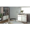Komoda ROME 66305 2d2s hickory/bílá