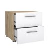 Noční stolek PEPE 70500 sonoma/bílá lesk
