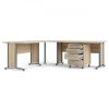 Rohový psací stůl Office 80400/304 dub sonoma/silver grey-1