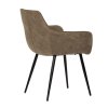 Židle jídelní hnědá látka AJZ168H