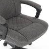Židle kancelářská tmavě šedá látka AKZ187S