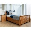 Postel z mořeného borovicového dřeva Toskánsko 180 cm-3