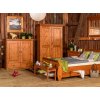 Postel z mořeného borovicového dřeva Toskánsko 180 cm-14