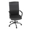 Kancelářská židle černá ekokůže AKZ165C