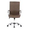 Kancelářská židle hnědá ekokůže AKZ166H