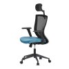 Kancelářská židle černá MESH síťovina světle modrá AKZ170M