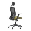 Kancelářská židle černá MESH síťovina světle zelená látka AKZ170Z