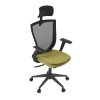 Kancelářská židle černá MESH síťovina světle zelená látka AKZ170Z