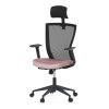 Kancelářská židle černá MESH síťovina růžová látka KA-V328 PINK