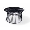 Černý zahradní stolek T1241, ø 76 cm