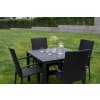 Zahradní malá ratanová sestava pro 4 osoby DT280 antracit
