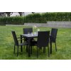 Zahradní malá ratanová sestava pro 4 osoby DT280 antracit