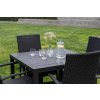 Zahradní malá ratanová sestava pro 4 osoby DT280 antracit