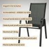 Venkovní zahradní set 150x90 pro 4 osoby DK302 antracit