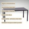Venkovní zahradní set 140x80 pro 4 osoby DK302 antracit