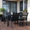 Venkovní zahradní set 150x90 pro 4 osoby DK302 antracit 4