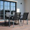 Venkovní zahradní set 150x90 pro 4 osoby DK302 antracit 5