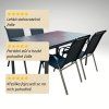Venkovní zahradní set 150x90 pro 4 osoby DK302 antracit 8