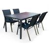 Venkovní zahradní set 150x90 pro 4 osoby DK302 antracit 1
