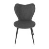 Židle jídelní šedá látka AJZ144S