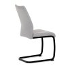 Židle jídelní světle šedá látka AJZ164L