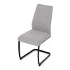 Židle jídelní světle šedá látka AJZ164L