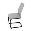 Židle jídelní světle šedá látka AJZ164L