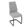 Židle jídelní světle šedá látka AJZ164L