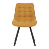 Židle jídelní žlutá látka AJZ173ZL