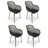 216141 8 designove kreslo t221 cerna set 4 ks
