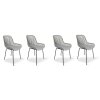 Designová židle T221 šedá - set 4 ks