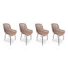216147 3 designova zidle t221 ruzova set 4 ks