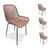 Designová židle T221 růžová - set 4 ks