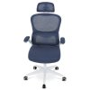 Kancelářská židle modrá síťovina AKZ103M