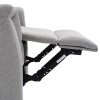 Relaxační křeslo světle šedá látka AKR103S