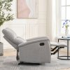 Relaxační křeslo světle šedá látka AKR103S