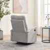 Relaxační křeslo světle šedá látka AKR103S