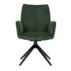 Židle jídelní zelená otočná AJZ103Z