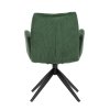 Židle jídelní zelená otočná AJZ103Z