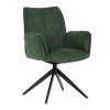 Židle jídelní zelená otočná AJZ103Z