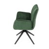 Židle jídelní zelená otočná AJZ103Z